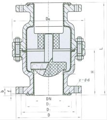 H40F46/F3-6/10C/P    ANSI:150Lb結(jié)構(gòu)圖
