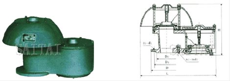 QZF-89型全天候防爆呼吸閥外形尺寸圖