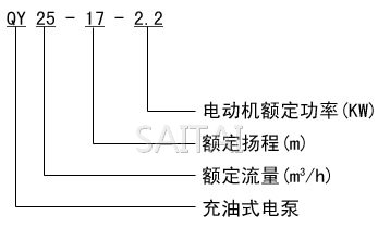 QY潛水泵型號(hào)意義