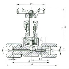 JJM1-1.6/32P型針型閥結構圖